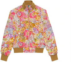 Gucci x The North Face Floral Print Bomber Jacket Peach Color 648866-XAAB4-5324 Gucci x The North Face Floral Print Bomber Jacket Peach Color 648866-XAAB4-5324