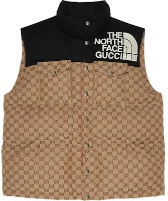 Gucci x The North Face FW21 Colorblock Logo Down Vest Khaki for Men 670910-Z8APZ-2184 Buy Gucci x The North Face FW21 Colorblock Logo Down Vest Khaki for Men 670910-Z8APZ-2184