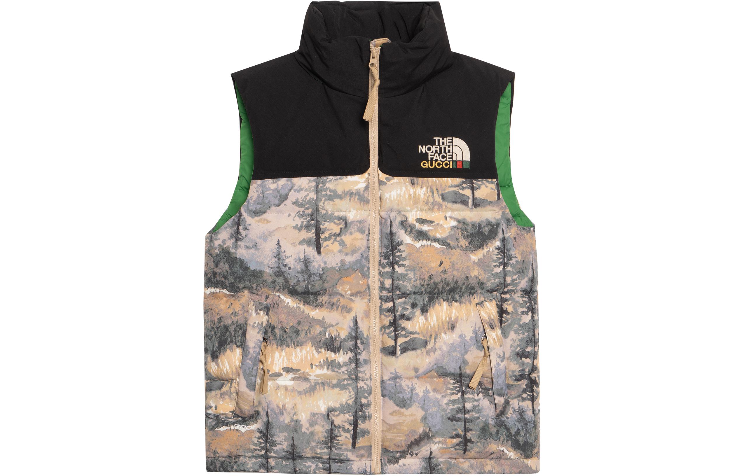Gucci x The North Face FW21 Forest Print Down Vest Collection 663762-XAADS-3471