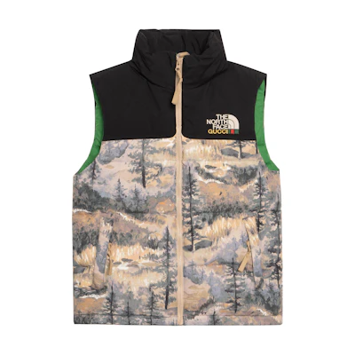 Gucci TNF FW21 Forest Print Down Vest Collection 663762-XAADS-3471
