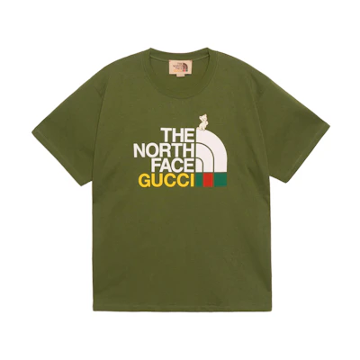 Gucci TNF FW21 Logo Crewneck Short Sleeve T-Shirt Green () 616036-XJDRD-3450
