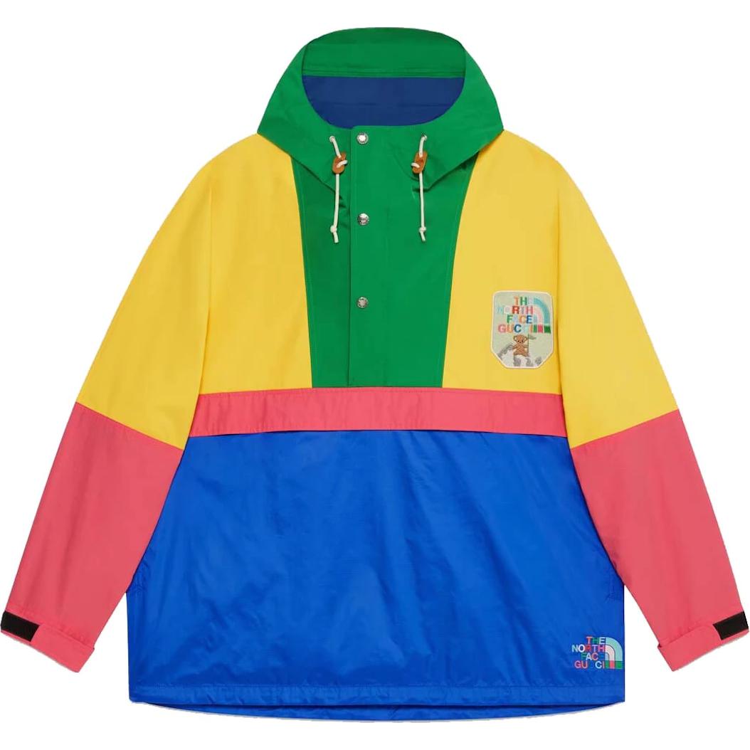 Gucci TNF FW22 Colorblock Drawstring Hooded Jacket Multicolor 671467-ZAH9I-3569