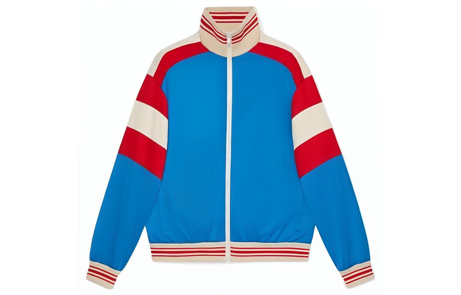 Gucci x The North Face FW22 Colorblock Zip-Up Jacket Light Blue Menswear 675541-XJDWW-4538