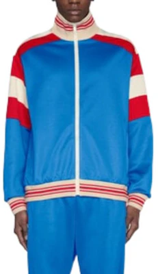 Gucci x The North Face FW22 拼色拉鍊外套 淺藍色 男裝 675541-XJDWW-4538 Purchase Gucci x The North Face FW22 拼色拉鍊外套 淺藍色 男裝 675541-XJDWW-4538