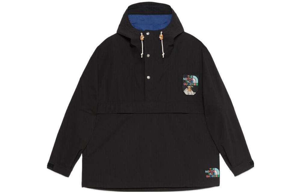 Gucci THE NORTH FACE FW22 Logo Hoodie Jacket Black () 671467-ZAIAO-1000