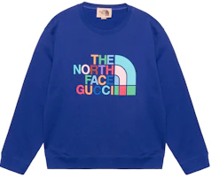 Gucci x The North Face FW22 Logo Print Crewneck Sweatshirt Blue 626990-XJDTY-4120 Gucci x The North Face FW22 Logo Print Crewneck Sweatshirt Blue 626990-XJDTY-4120