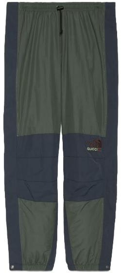 gucci-x-the-north-face-green-colorblock-jogger-sweatpants-663766-zlf-8-z-3330