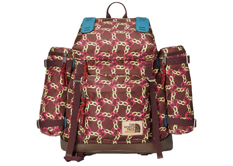 Gucci x The North Face Large Backpack Burgundy Multi