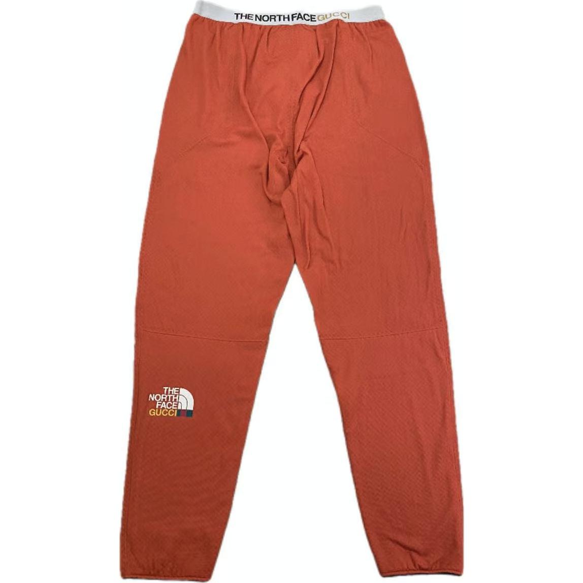 Gucci x The North Face Logo Elastic Waist Casual Pants Orange 663910-ZAHSZ-6677