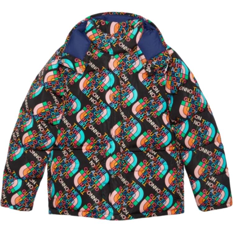 Gucci x The North Face Logo Print Black Hoodie Jacket 670653-XAAES-1478