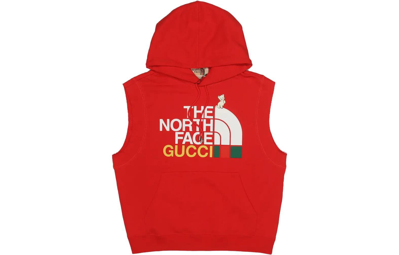 Order GUCCI x THE NORTH FACE 聯名款無袖連帽衫。 663243-XJDW2-3450