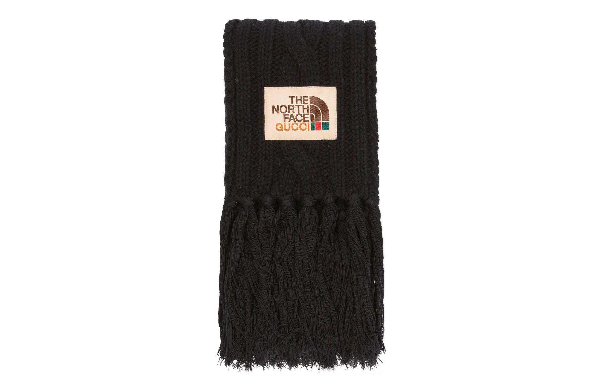 Order GUCCI x THE NORTH FACE Logo Wool Scarf Unisex Selendang Pasangan. 653561-4G200