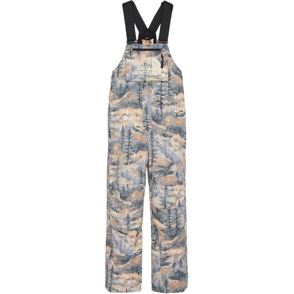 Gucci x The North Face Multicolor Logo Print Bib Pants Mens 663768-ZAHTF-3229
