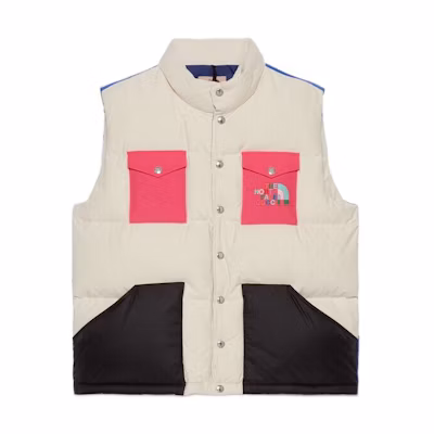 Gucci TNF Multicolor Puffer Vest Unisex 670654-XAAEP-9199