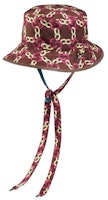 Gucci x The North Face Self Tie Nylon Hat Burgundy Multi Gucci x The North Face Self Tie Nylon Hat Burgundy Multi