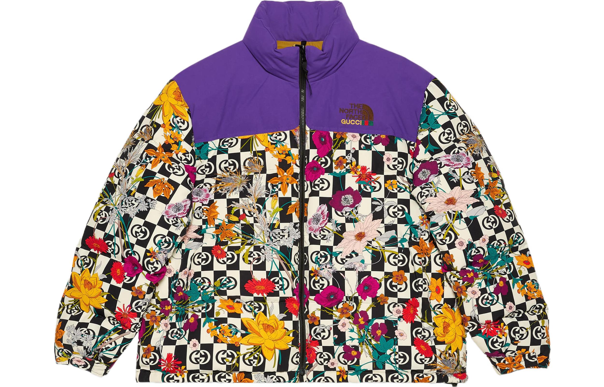 Order GUCCI x The North Face SS22  Floral Print Down Jacket Multicolor. 663757-XAADO-9223