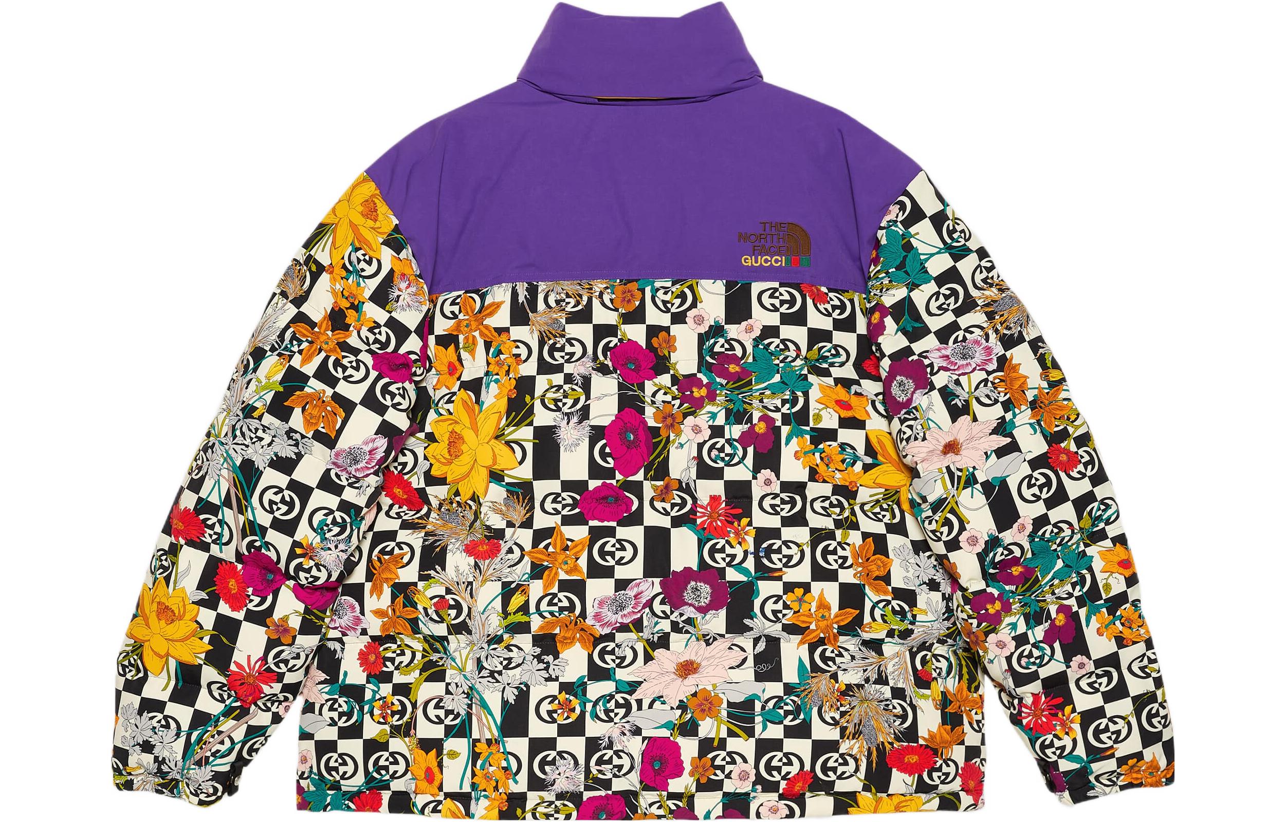 Lookbook GUCCI x The North Face SS22  Floral Print Down Jacket Multicolor. 663757-XAADO-9223