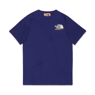 Gucci TNF SS22 Blue Mountain Logo T-Shirt 671443-XJDRB-4409