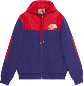 古驰 x 北面 2022春夏蓝红色拉链连帽外套 671462-XJDRN-4453 Buy 古驰 x 北面 2022春夏蓝红色拉链连帽外套 671462-XJDRN-4453