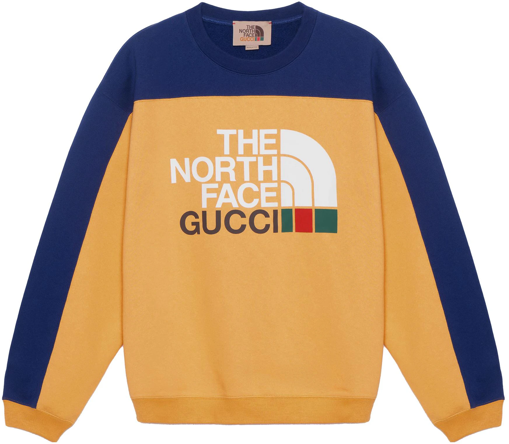 gucci-x-the-north-face-ss-22-color-block-logo-crewneck-sweatshirt-orange-men-671449-xjdrf-7204