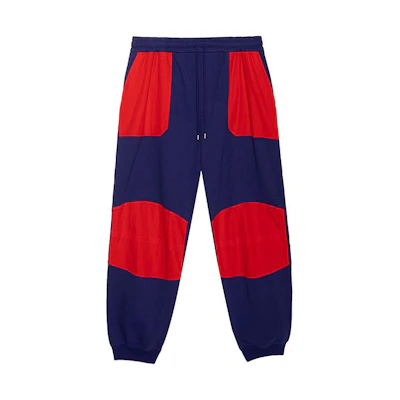 Gucci TNF SS22 Colorblock Knit Joggers Blue - 671463-XJDRN-4453
