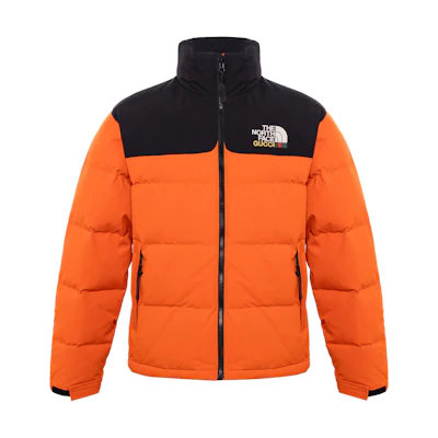 Gucci TNF SS22 Colorblock Zip-Up Down Jacket Orange 663757-XAADP-6172