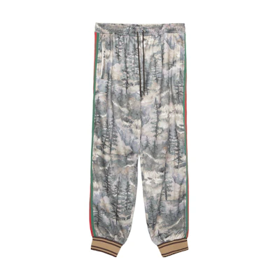 Gucci TNF SS22 Floral Knit Stripe Track Pants for Men Multicolor 671446-XJDQ8-3229