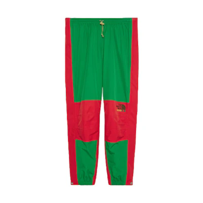 Gucci TNF SS22 Green Paneled Knit Track Pants 663766-ZLX45-3475