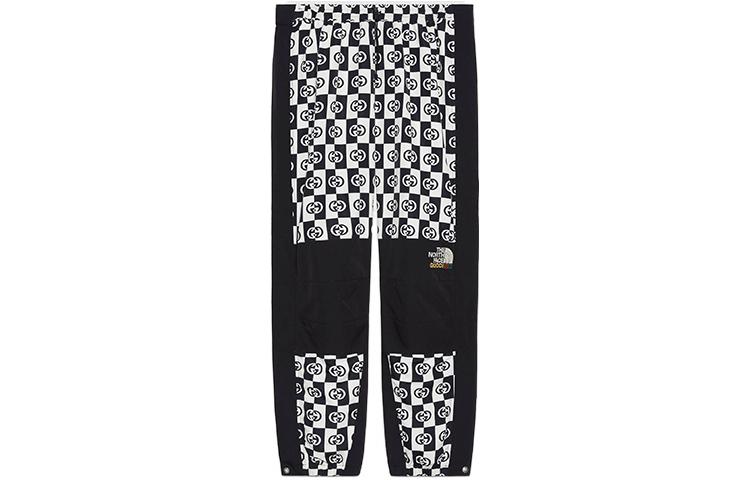 GUCCI x The North Face SS22 Logo Colorblock Jogger Knit Pants Black . 663766-ZAHTK-9207