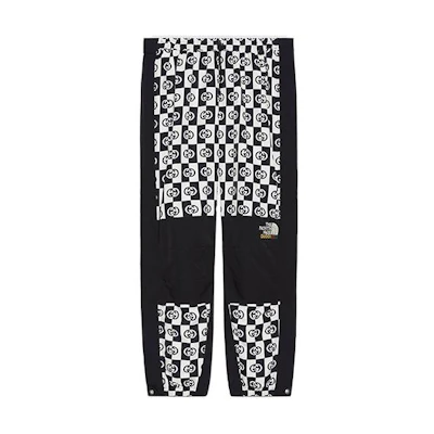 GUCCI TNF SS22 Logo Colorblock Jogger Knit Pants Black . 663766-ZAHTK-9207