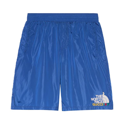 Gucci TNF SS23 Blue Logo Print Casual Shorts 599576-XHAED-4374