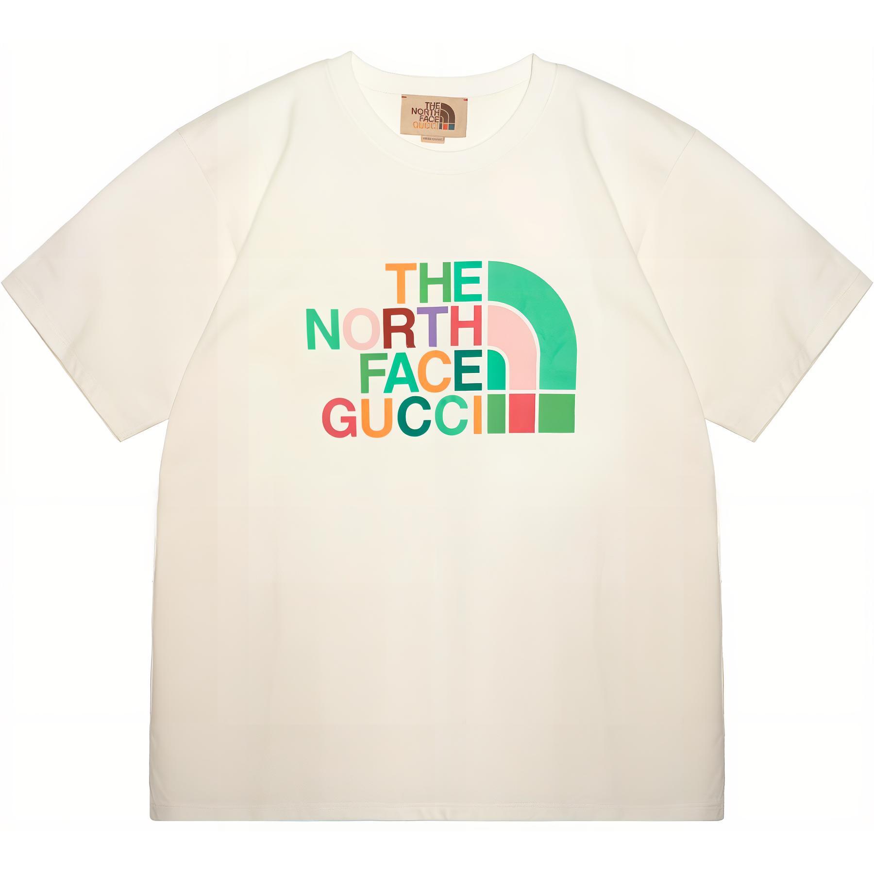 Gucci x The North Face White Logo Print Crewneck Tee 616036-XJDTV-9275