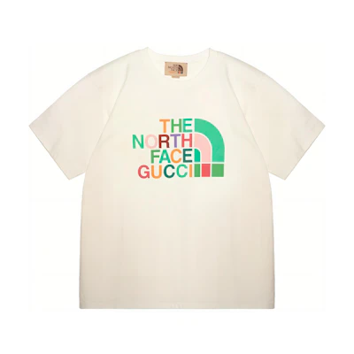 Gucci TNF White Logo Print Crewneck Tee 616036-XJDTV-9275