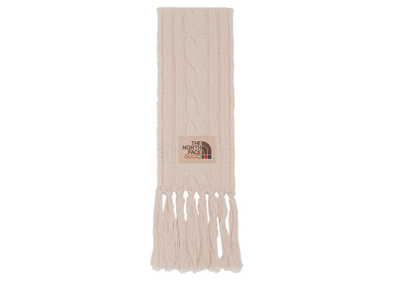 Order グッチ × ノースフェイス ウールストール オフホワイト