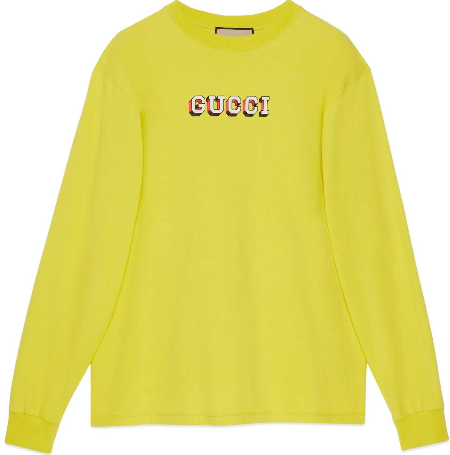 gucci-yellow-alphabet-print-crewneck-long-sleeve-t-shirt-581903-xjf-5-p-3636