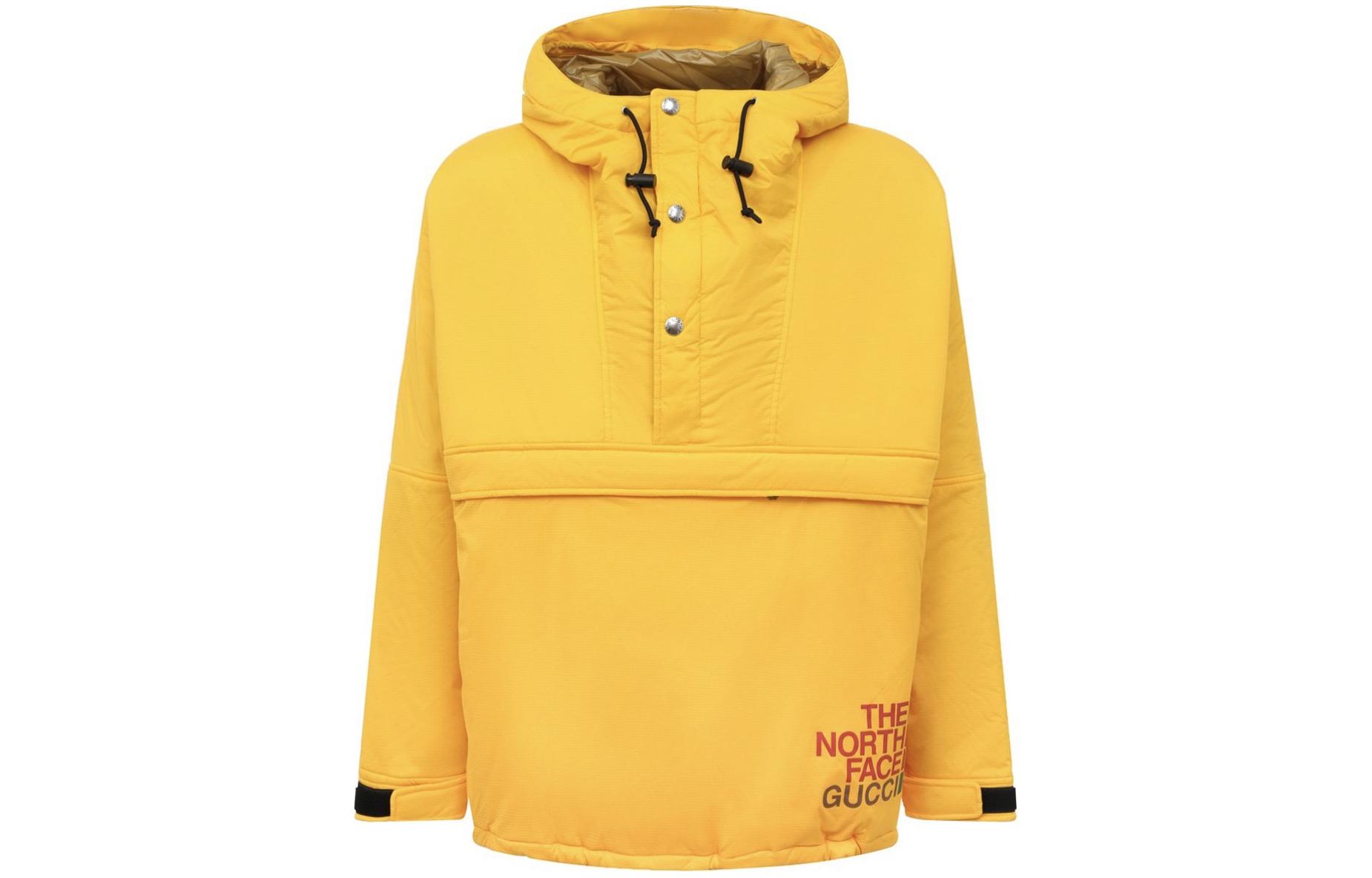 Gucci Yellow Logo Embroidered Hoodie 663755-XAAC3-7133