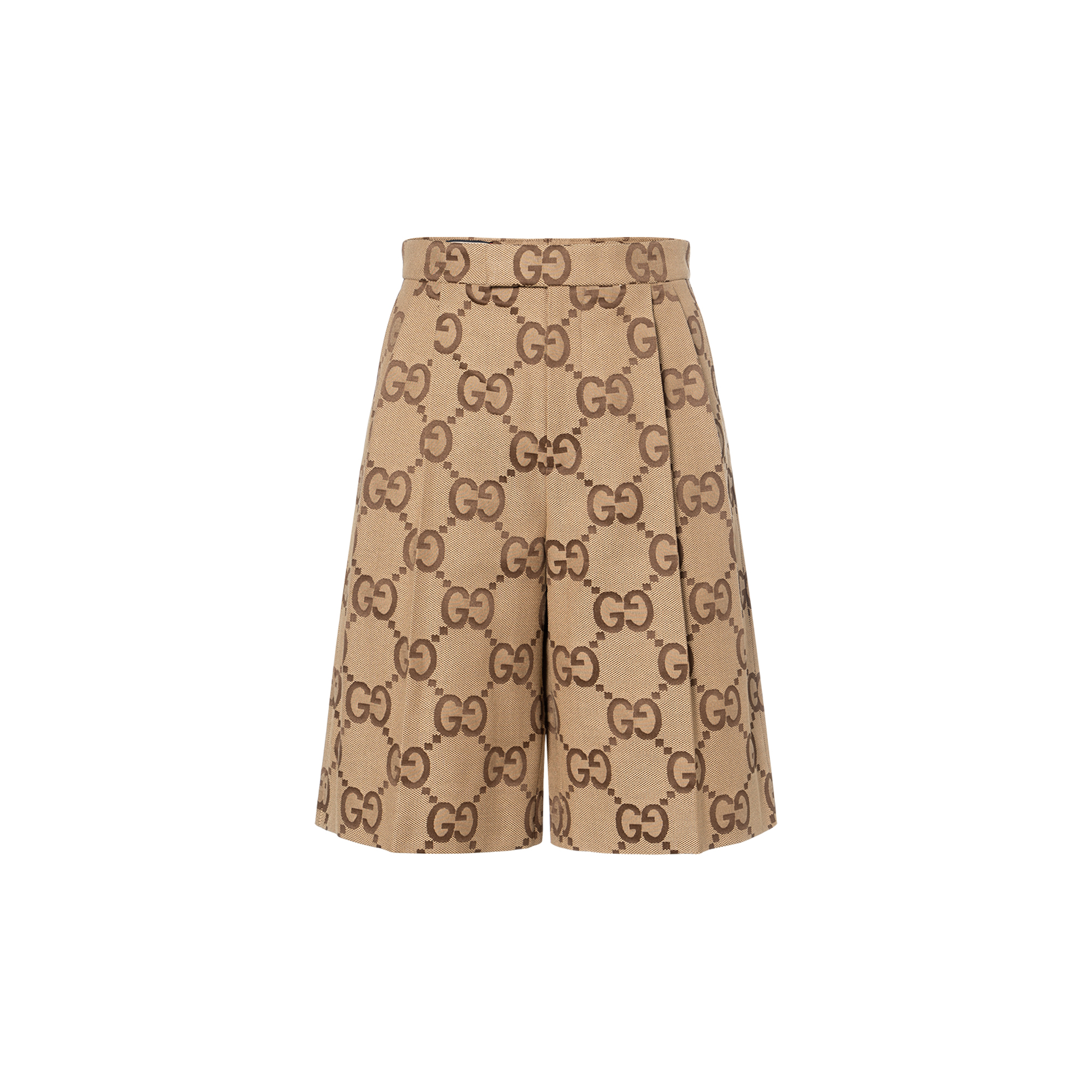 Gucci Yellow Mid-Rise GG Canvas Casual Shorts 673181-ZAHT6-2580