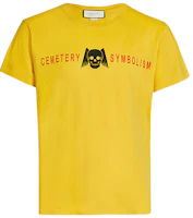 Gucci Yellow Skull Logo Crew Neck T-Shirt 493117-XJAIS-7152 Gucci Yellow Skull Logo Crew Neck T-Shirt 493117-XJAIS-7152