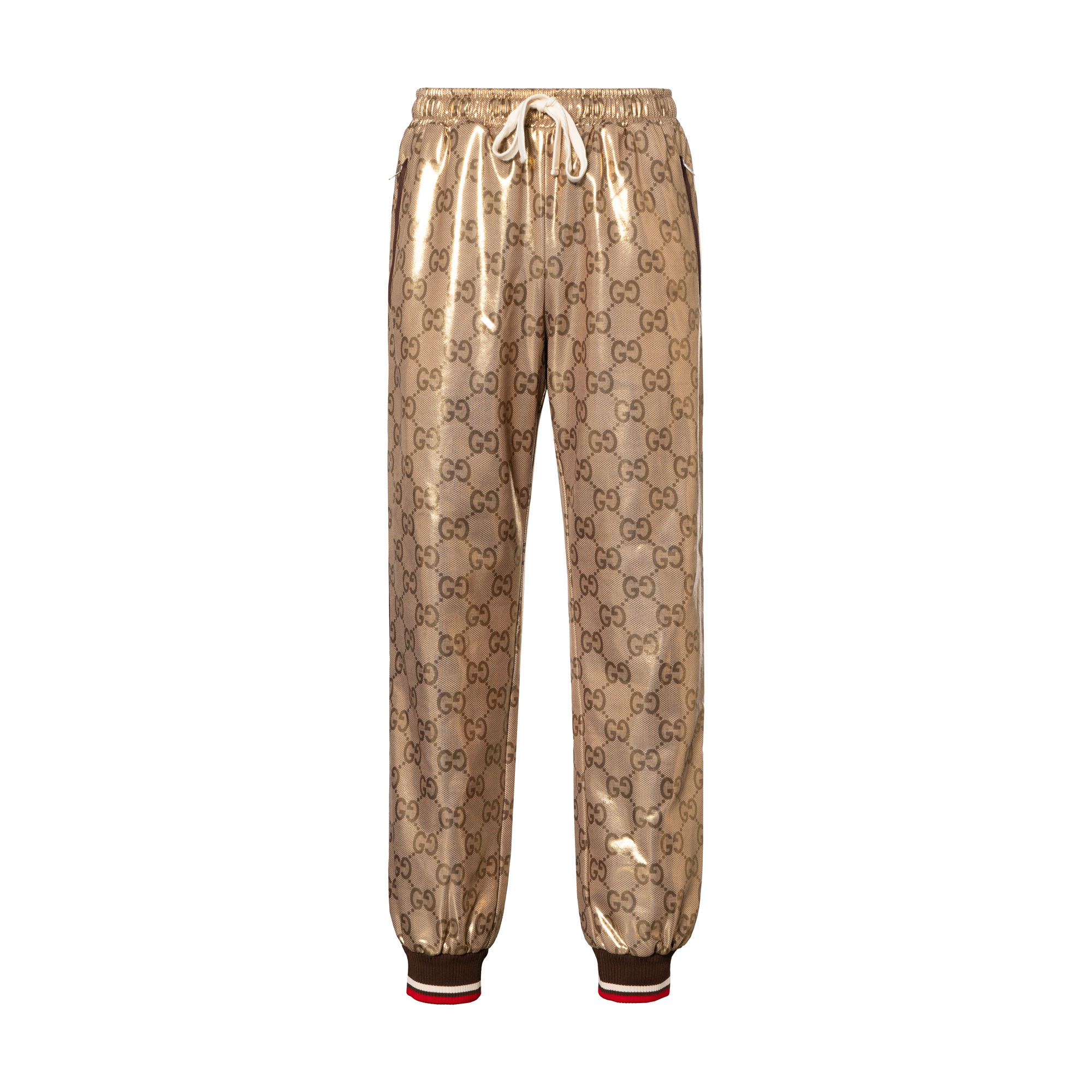 Gucci Yellow SS23 All-Over Logo Jogger Pants 741498-XJFFG-2486