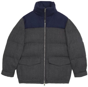 Gucci Zip-Up Colorblock Down Jacket FW23 - Kelabu 770791-Z8BNU-1126 Buy Gucci Zip-Up Colorblock Down Jacket FW23 - Kelabu 770791-Z8BNU-1126