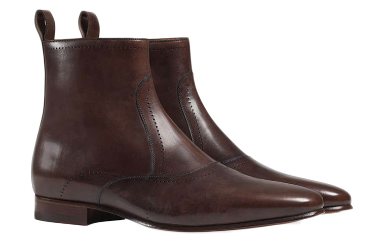 Gucci Zip Short Boots 'Dark Brown' 圖 2