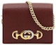 Buy グッチ ズミ チェーンウォレット バーガンディ