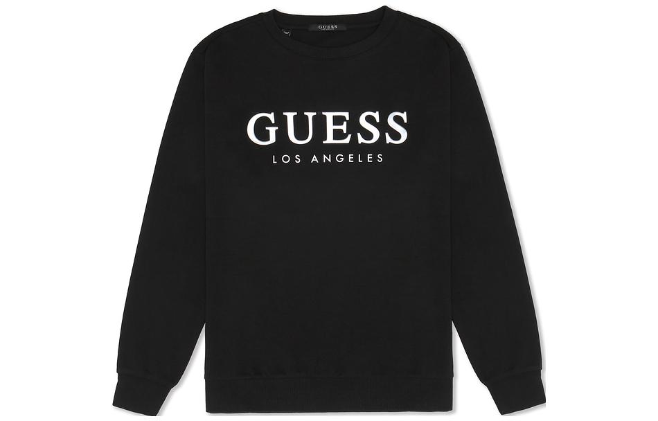 GUESS Crewneck Pullover Sweatshirt with Logo Print KM1K5453