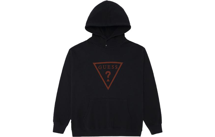 GUESS Logo Pullover Sweatshirt Unisex Black X2BQ44R2Q41-BLK
