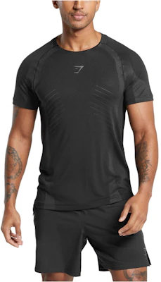 GYMSHARK APEX SEAMLESS Moisture-Wicking Slim Fit Gym T-Shirt with Logo Print A5A5H-BB3K Buy GYMSHARK APEX SEAMLESS Moisture-Wicking Slim Fit Gym T-Shirt with Logo Print A5A5H-BB3K
