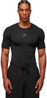 GYMSHARK Baselayer Element Black Muscle-Enhancing Compression Gym T-Shirt A2B4C GYMSHARK Baselayer Element Black Muscle-Enhancing Compression Gym T-Shirt A2B4C