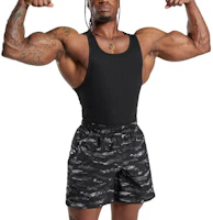 GYMSHARK Black Solid Ribbed Sleeveless Tank Top A5A8H-BB2J GYMSHARK Black Solid Ribbed Sleeveless Tank Top A5A8H-BB2J