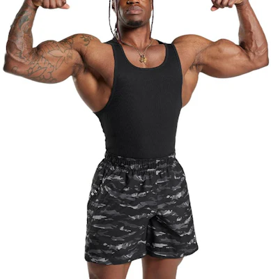 GYMSHARK Black Solid Ribbed Sleeveless Tank Top A5A8H-BB2J Buy GYMSHARK Black Solid Ribbed Sleeveless Tank Top A5A8H-BB2J