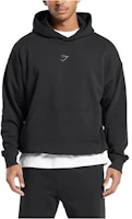 Gymshark BUILT Black Hoodie with Logo Print - Cotton Casual Wear A5A8M-BB2J Gymshark BUILT Black Hoodie with Logo Print - Cotton Casual Wear A5A8M-BB2J
