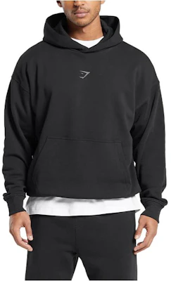 Gymshark BUILT 黑色连帽衫 带标志印花 - 棉质休闲服 A5A8M-BB2J Buy Gymshark BUILT 黑色连帽衫 带标志印花 - 棉质休闲服 A5A8M-BB2J